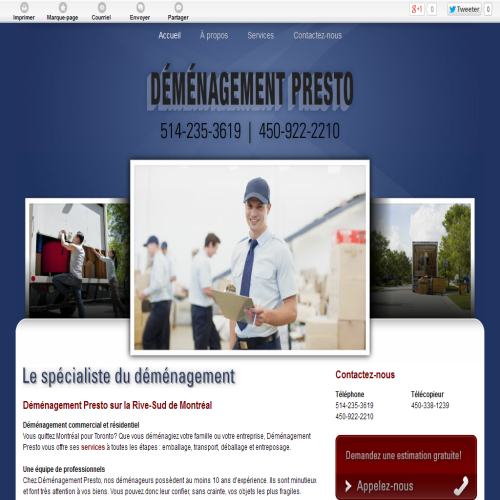 DEMENAGEMENT PRESTO