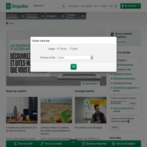 FEDERATION DES CAISSES DESJARDINS FEDERATION DES CAISSES DESJARDINS