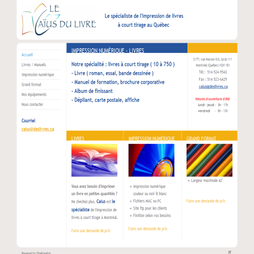 DES LIVRES & DES COPIES INC