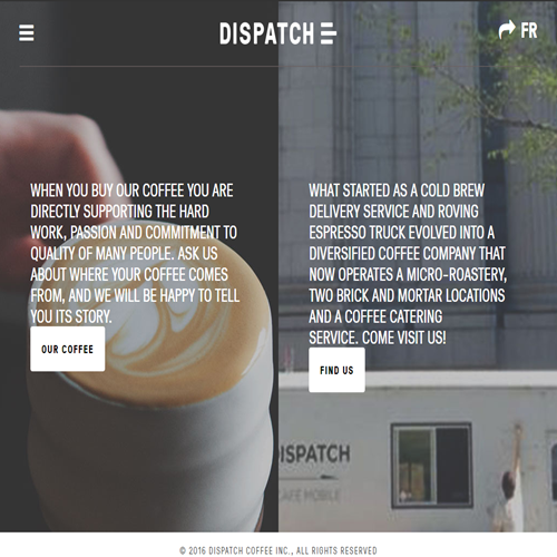 DISPATCH COFFEE (CUISINE DE RUE) DISPATCH COFFEE (CUISINE DE RUE)