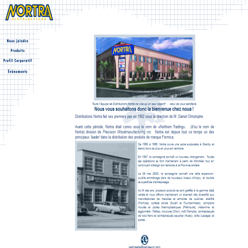 DISTRIBUTIONS NORTRA INC DISTRIBUTIONS NORTRA INC