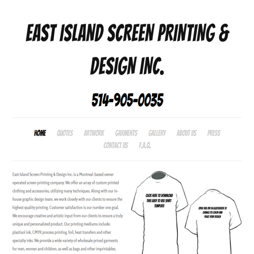 EAST ISLAND SCREEN PRINTING & DESIGN INC