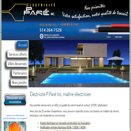 ENTREPRISE D'ELECTRICITE P PARE