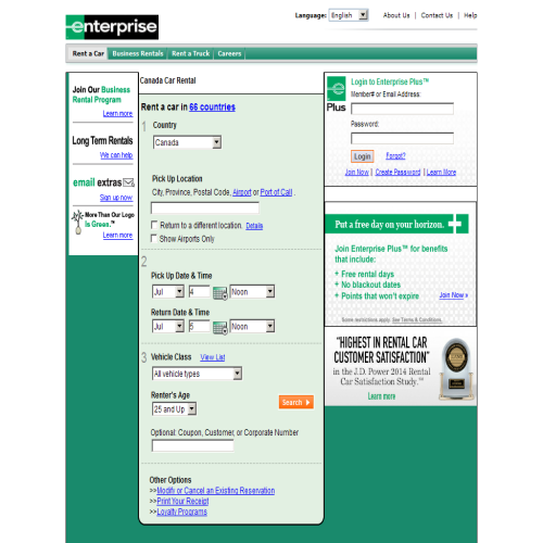 A ENTERPRISE LOCATION D'AUTOS