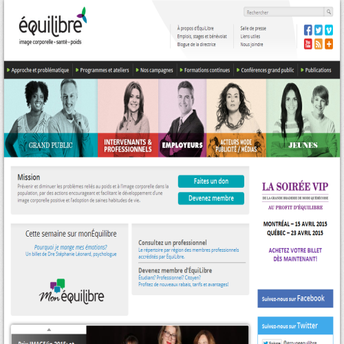 GROUPE D'ACTION SUR LE POIDS EQUILIBRE