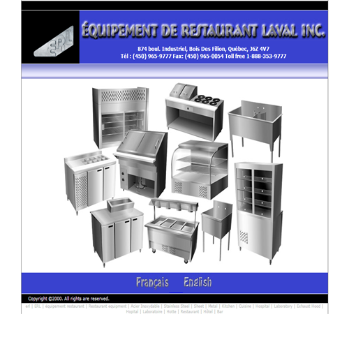 EQUIPEMENT DE RESTAURANT LAVAL INC