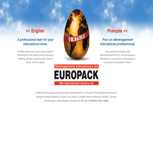 EUROPAK DEMENAGEMENTS INC