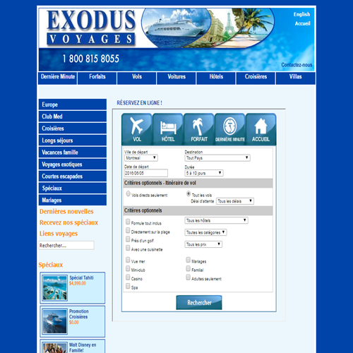 AGENCE DE VOYAGES EXODUS