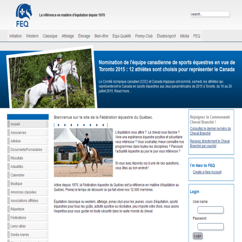 FEDERATION EQUESTRE DU QUEBEC