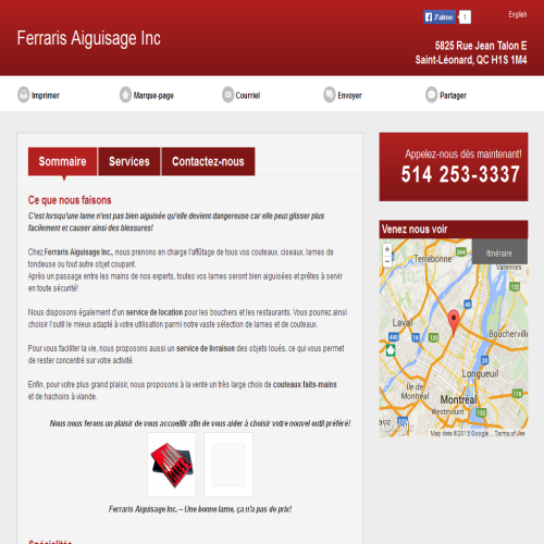 FERRARIS AIGUISAGE INC FERRARIS AIGUISAGE INC