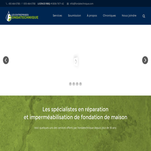 ENTREPRISES FONDATECHNIQUE INC