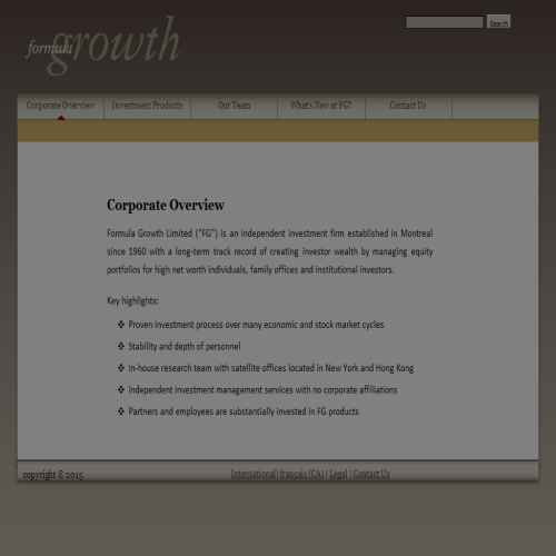 FORMULA GROWTH LTD