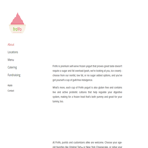 SELF-SERVE FROZEN YOGURT