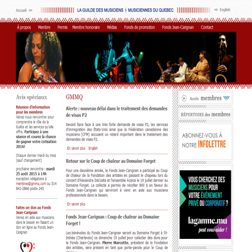 GUILDE DES MUSICIENS DU QUEBEC