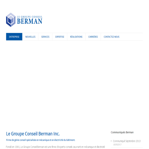 GROUPE CONSEIL BERMAN INC
