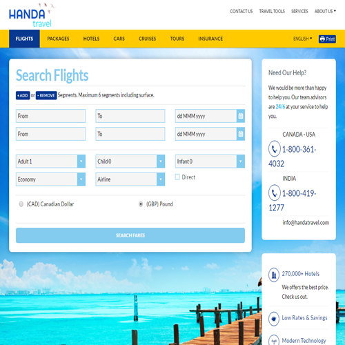 HANDA TRAVEL SERVICES LTD