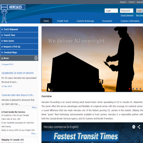 HERCULES FORWARDING INC