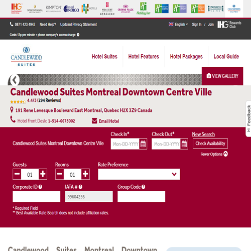 CANDLEWOOD SUITES MONTRéAL DOWNTOWN CENTRE-VILLE