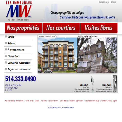 IMMEUBLES MW INC
