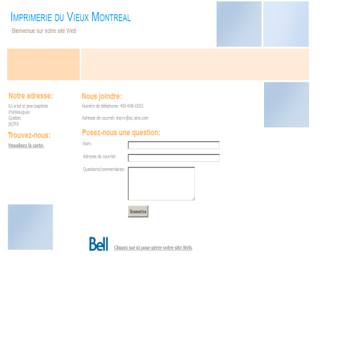 IMPRIMERIE DU VIEUX MONTREAL