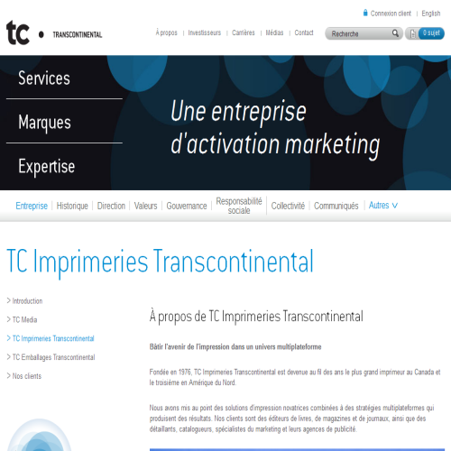 TRANSCONTINENTAL PRINTING INC