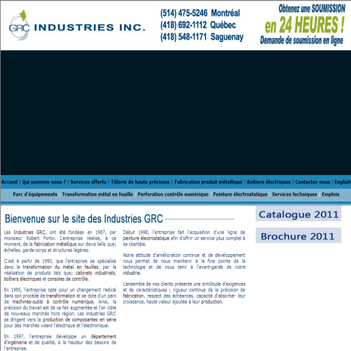 INDUSTRIES GRC INC