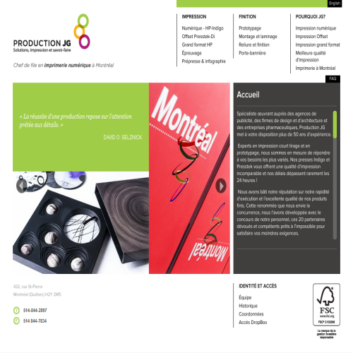 FILM PRODUCTION JG INC