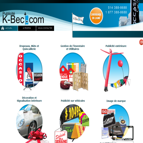 PUBLICITE K-BEC PAR L'OBJET