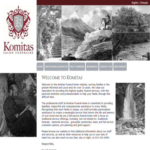 KOMITAS SALON FUNERAIRE INC