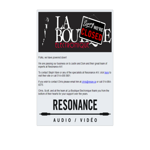 BOUTIQUE ELECTRONIQUE