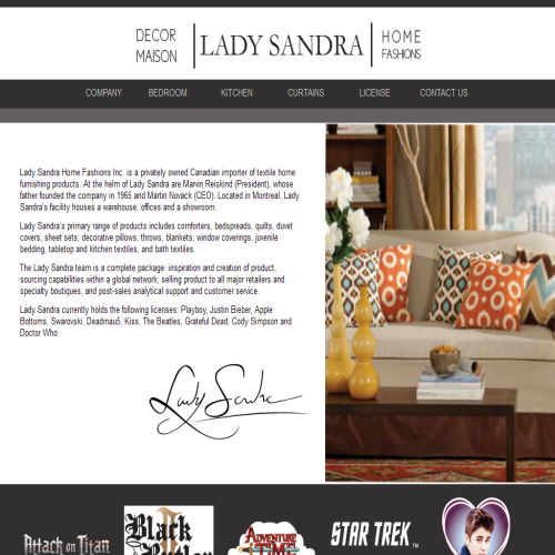 LADY SANDRA OF CANADA LTD