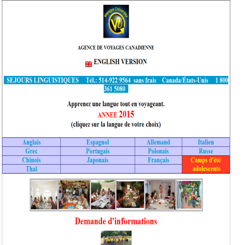 VOYAGES UNIVERSITE VOYAGES UNIVERSITE