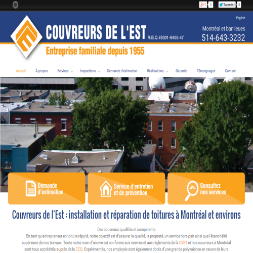 COUVREUR DE L'EST LTEE