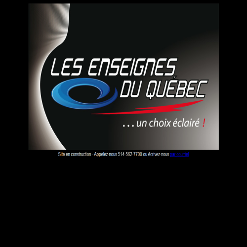 LES ENSEIGNES DU QUEBEC (2012) INC