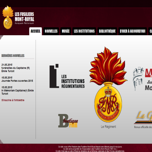 CANADA LES FUSILLIERS MONT