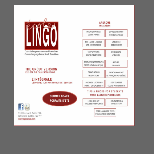 LINGO CANADA (ECOLE)