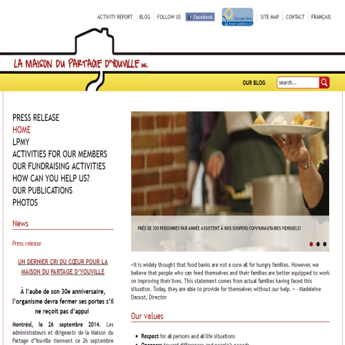 MAISON DU PARTAGE D'YOUVILLE INC THE