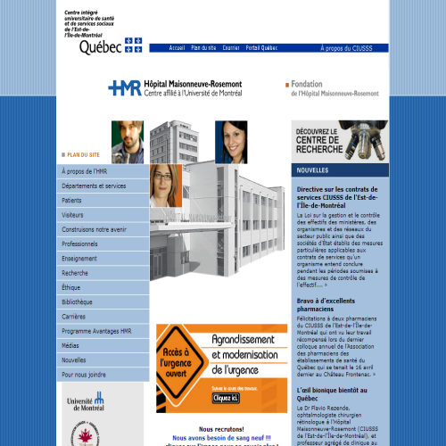 HOPITAL MAISONNEUVE-ROSEMONT HOPITAL MAISONNEUVE-ROSEMONT