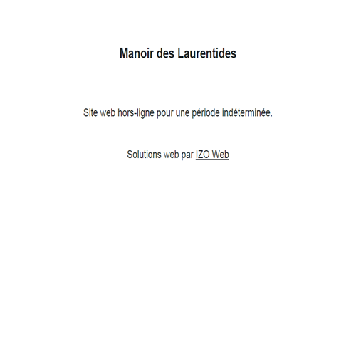 MANOIR DES LAURENTIDES