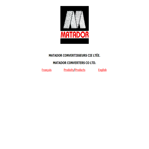 MATADOR CONVERTISSEURS CIE
