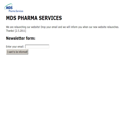 MDS PHARMA SERVICES INC