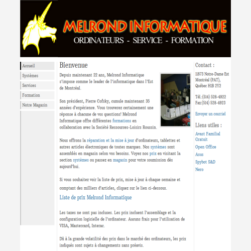 MELROND INFORMATIQUE ENR MELROND INFORMATIQUE ENR