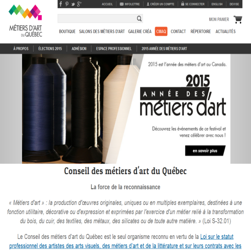 CONSEIL DES METIERS D'ART/QUEB