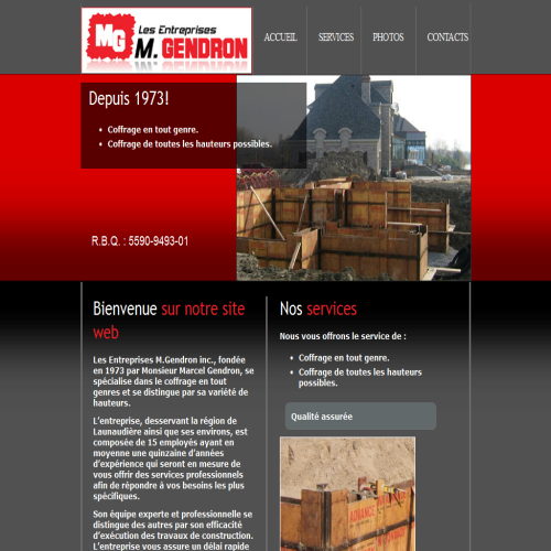 LES ENTREPRISES MARCEL GENDRON INC
