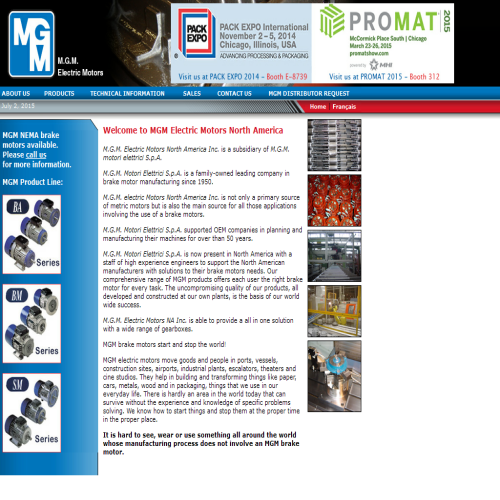 M G M MOTEURS ELECTRIQUE