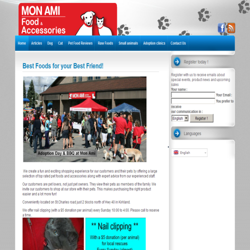 MON AMI NOURRITURE ET ACCESSOIRES