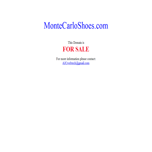 MONTE-CARLO SHOES