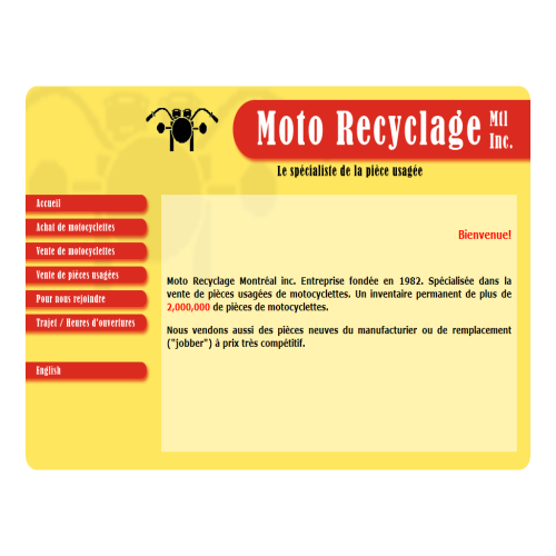 MOTO RECYCLAGE MONTREAL INC MOTO RECYCLAGE MONTREAL INC