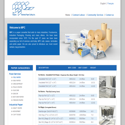 PAPIERS MPC INC