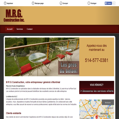 M R G CONSTRUCTION INC